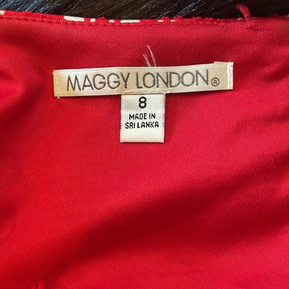 Maggy London Red Eyelet Dress - Picture 5 of 6